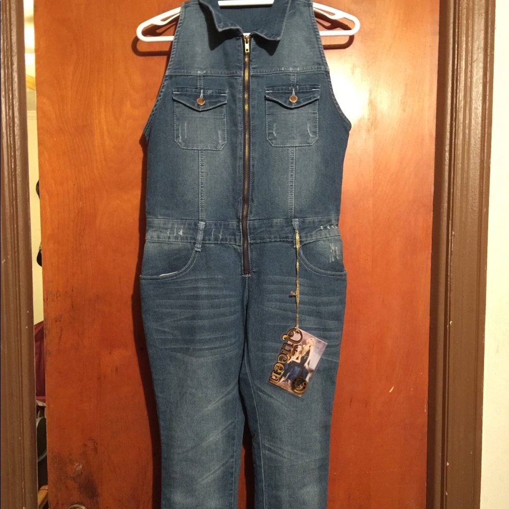 Jean sleeveless jumper